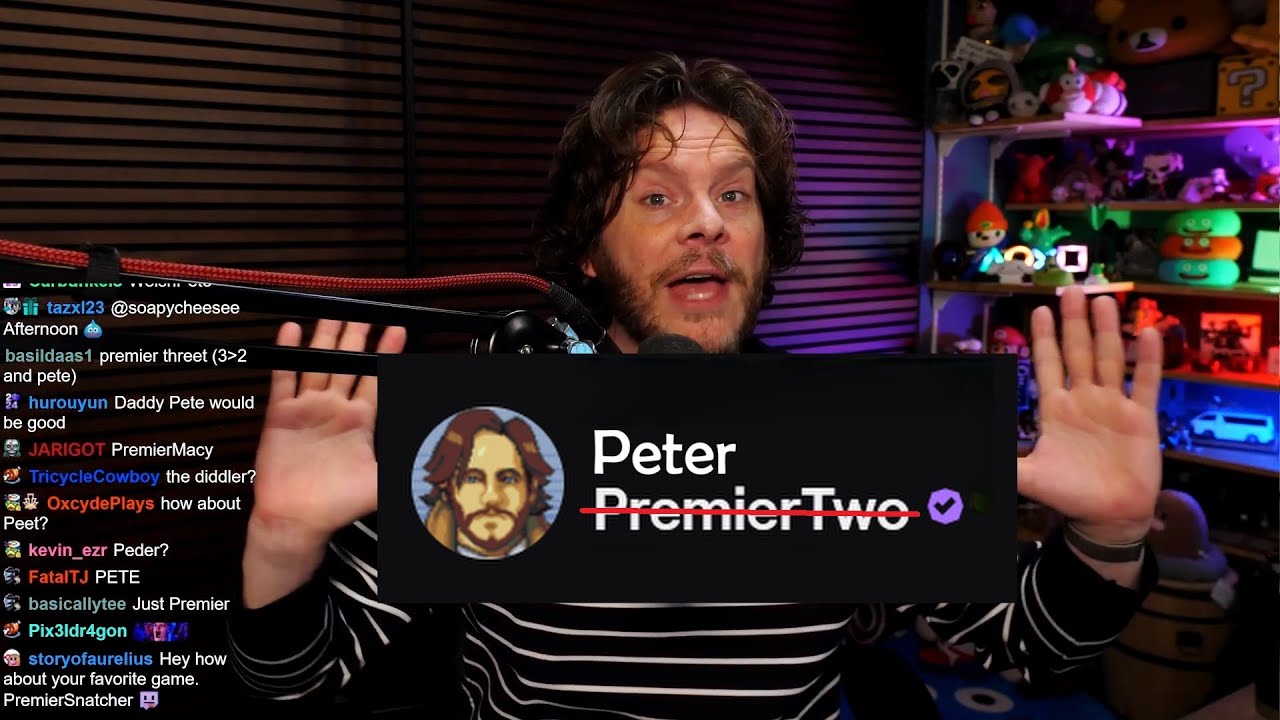 Pete Is Changing His Twitch Name