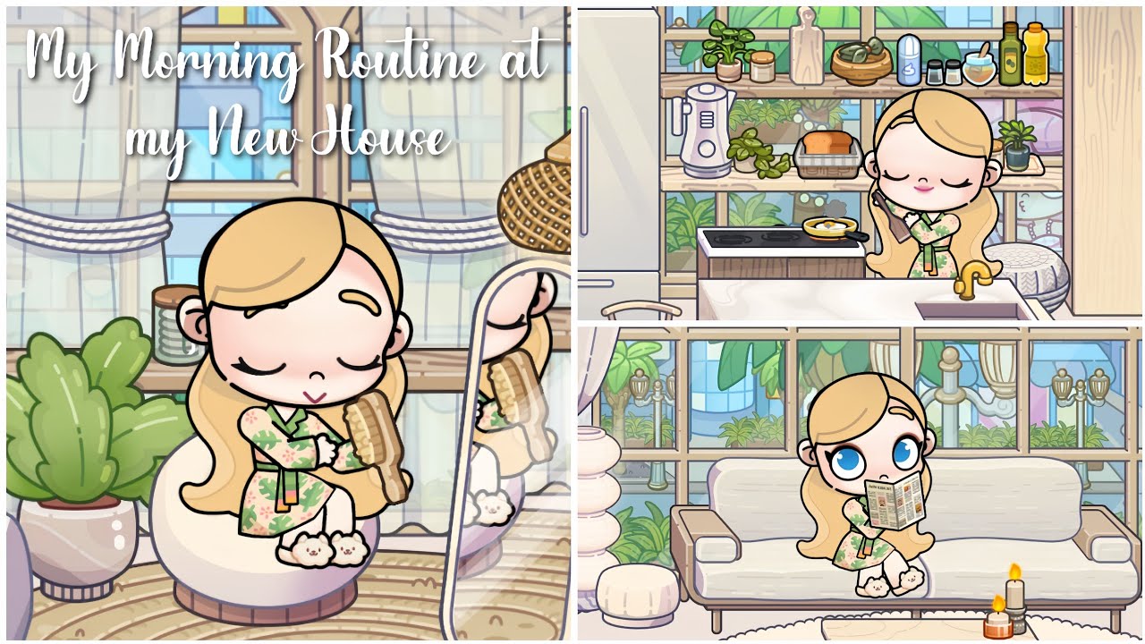 My Morning Routine at my New House 🏡🌿 | Avatar World | Pazu