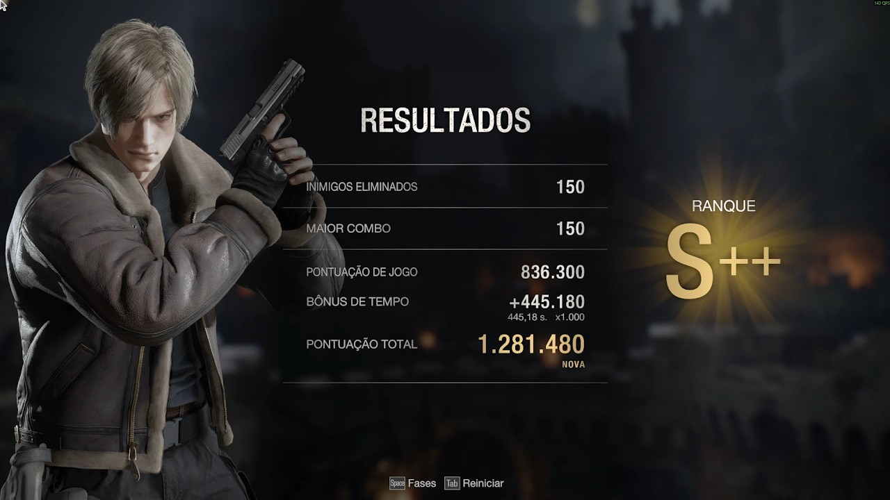 Resident Evil 4 REMAKE - Os Mercenário: LEON S++ no CASTELO