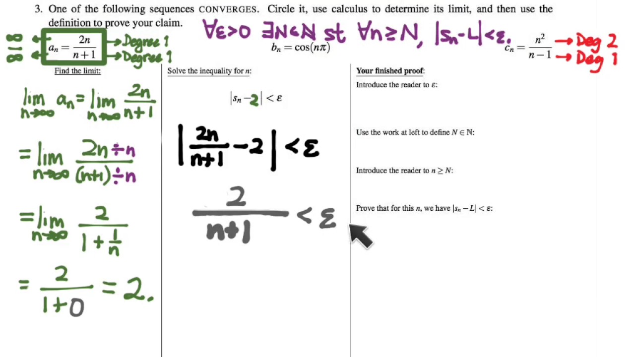 401.5 Proving a sequence converges