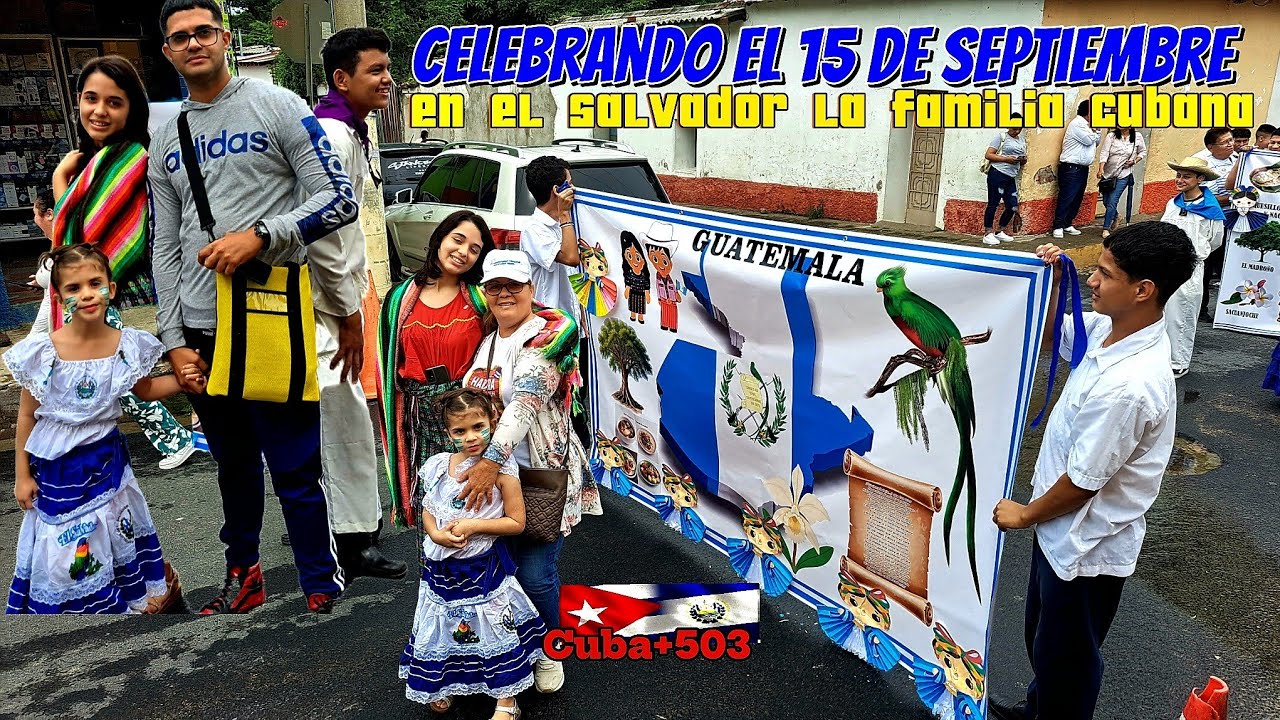 💙🤍 15 de Septiembre en familia | Mis nietas marchando con orgullo salvadoreño