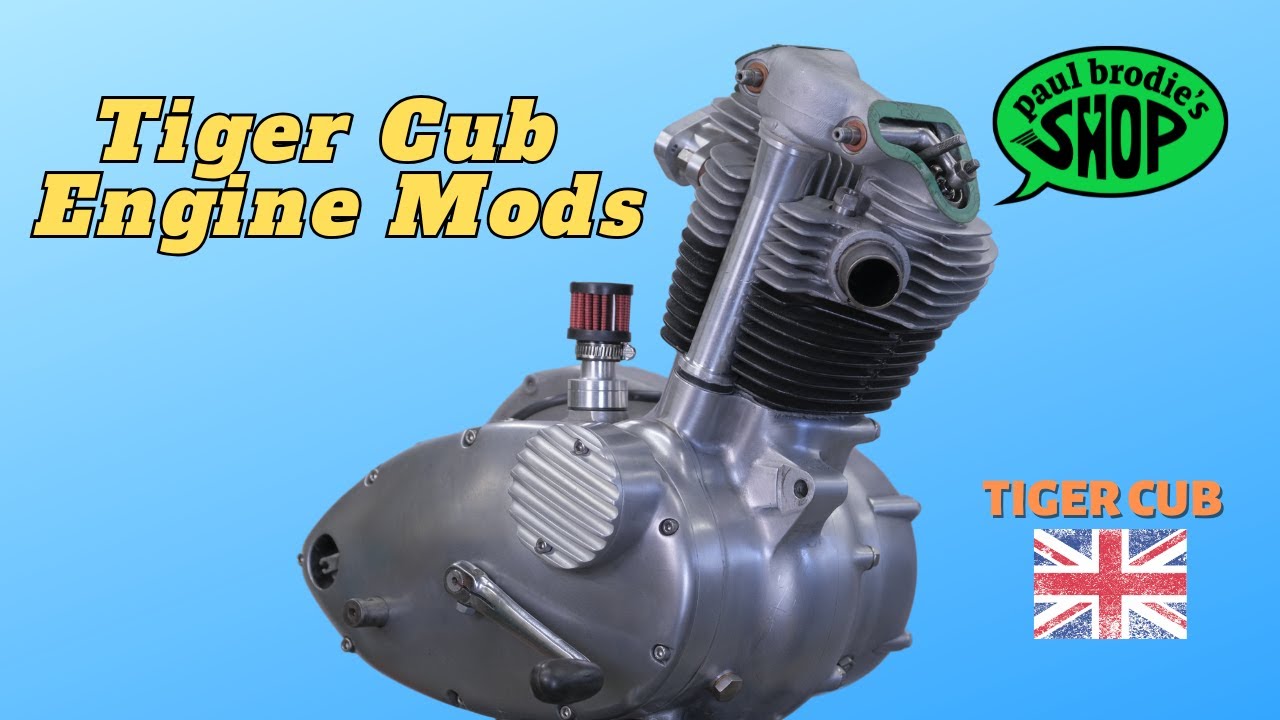 Tiger Cub ENGINE MODS - trying to find the oil leak // paul brodie's shop