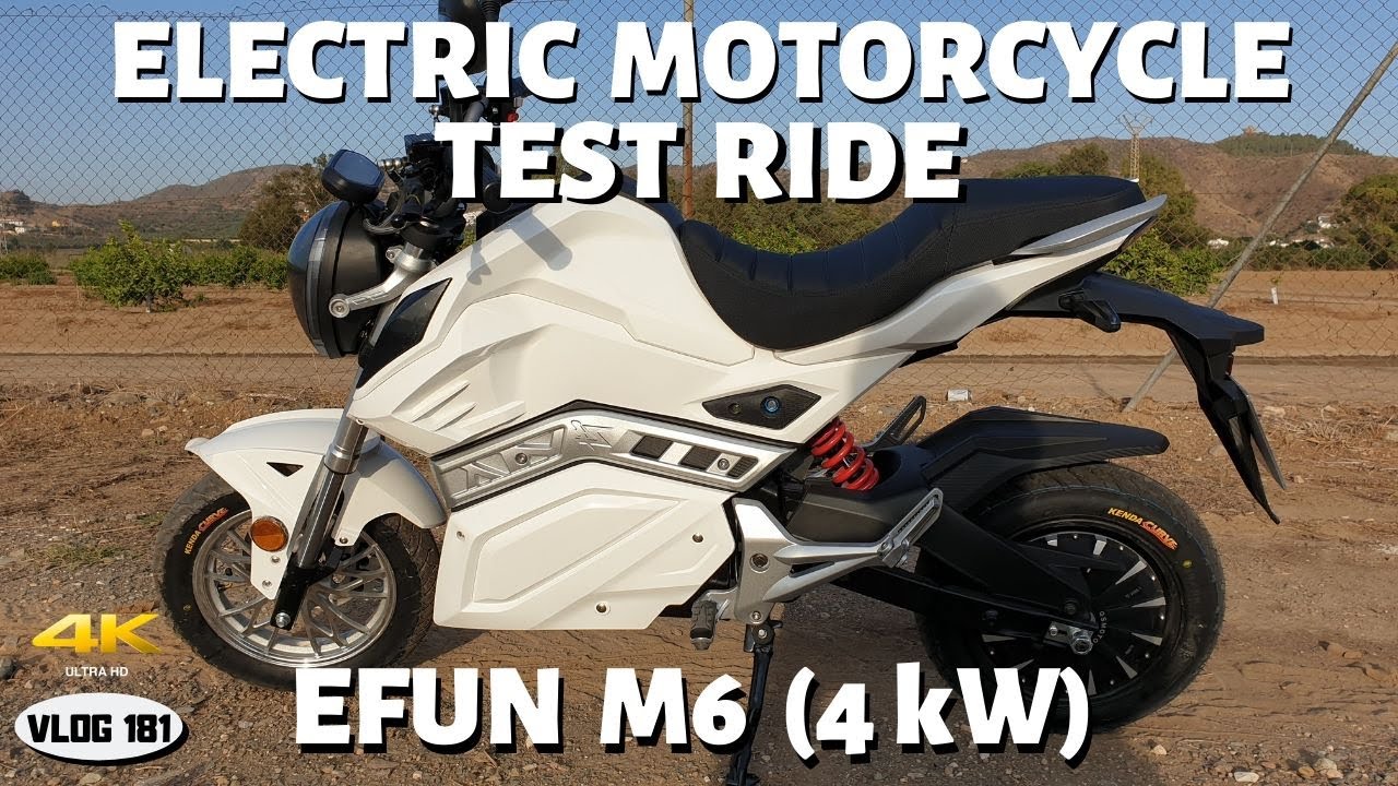 EFun M6 (4 kW) Electric Motorcycle - Test Ride - VLOG181 [4K]