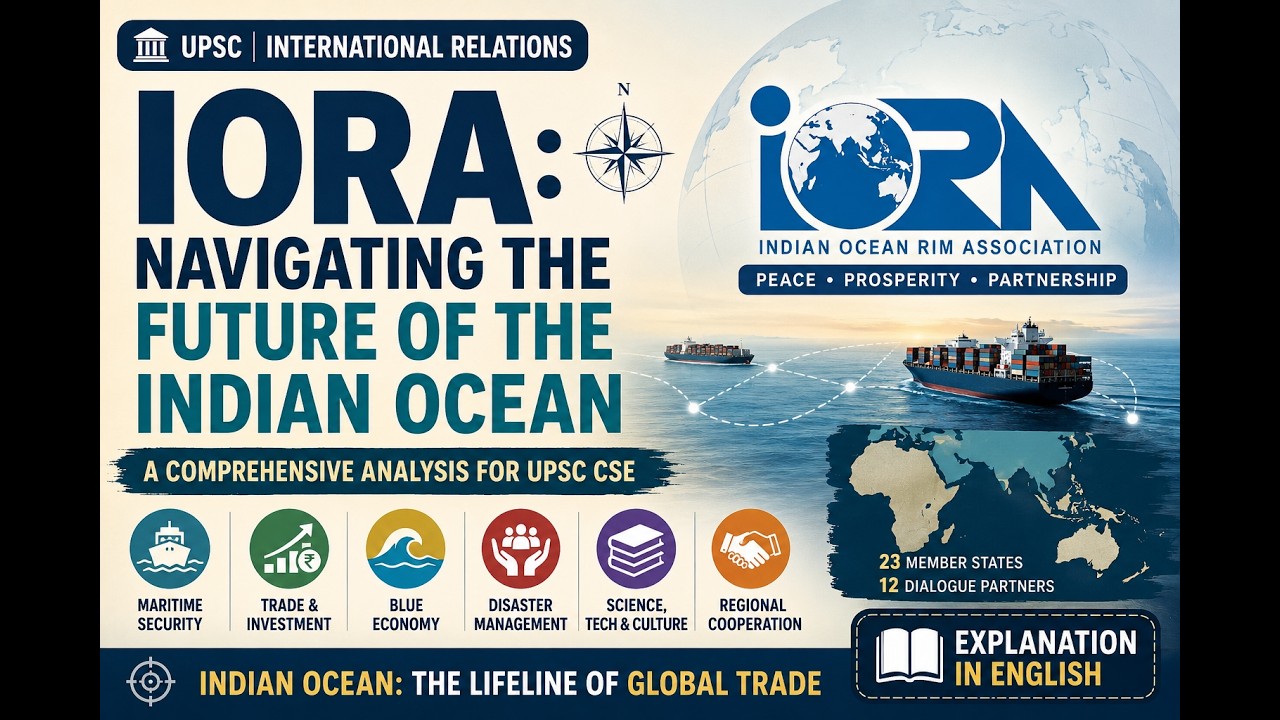 Indian Ocean Rim Association (IORA) Explained | India&rsquo;s Maritime Strategy | UPSC