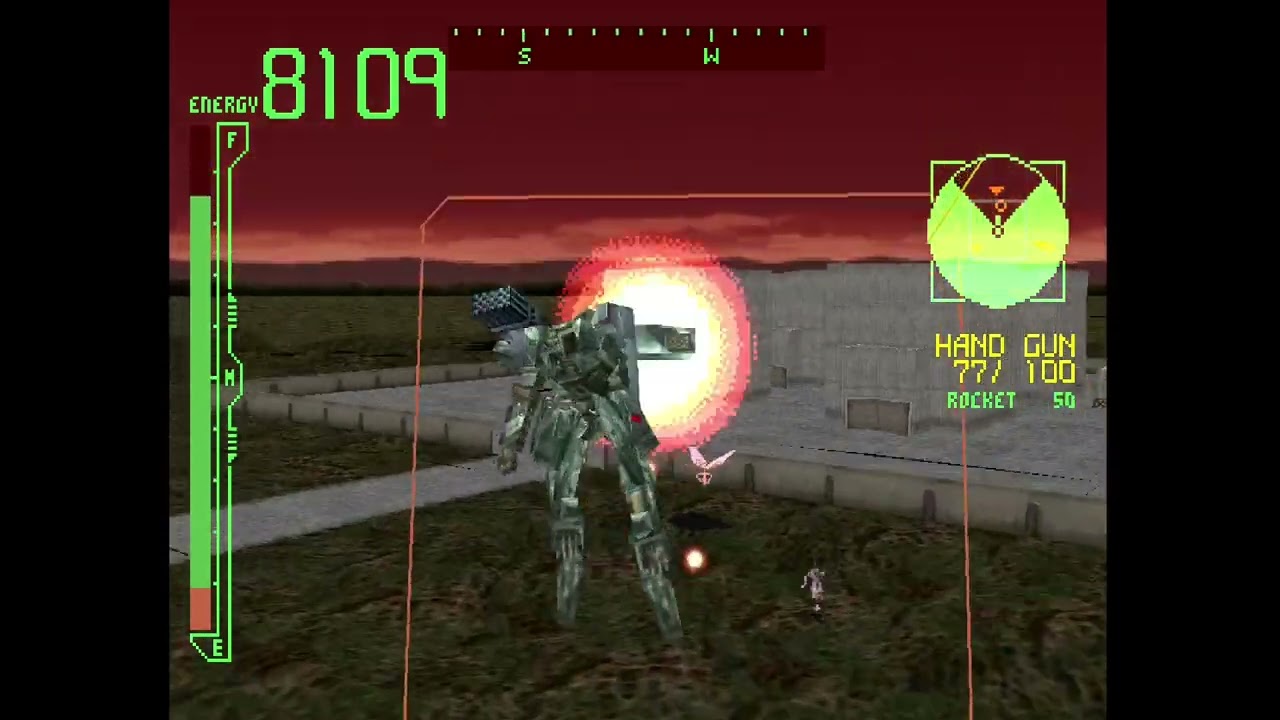 Armored Core: Project Phantasma (PS1, 1997) w/ Mouse Injector Hack Gameplay