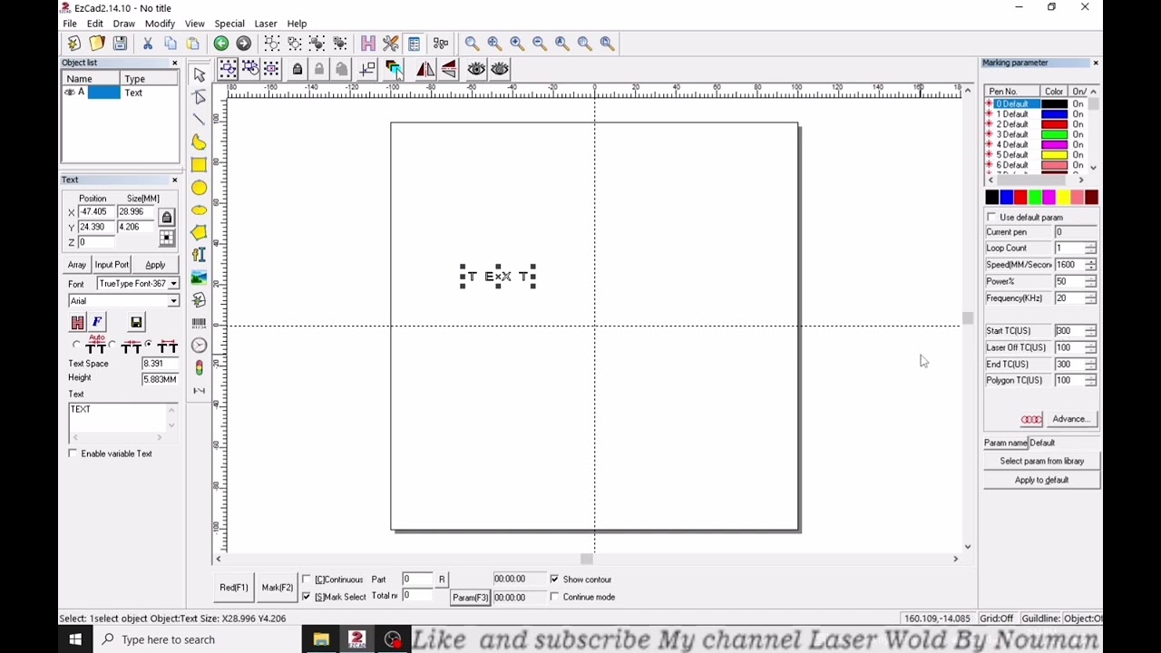 Fiber laser Start marking problem solve, ezcad2, fiber , ezcad2 setting, fiber Laser weak Marking