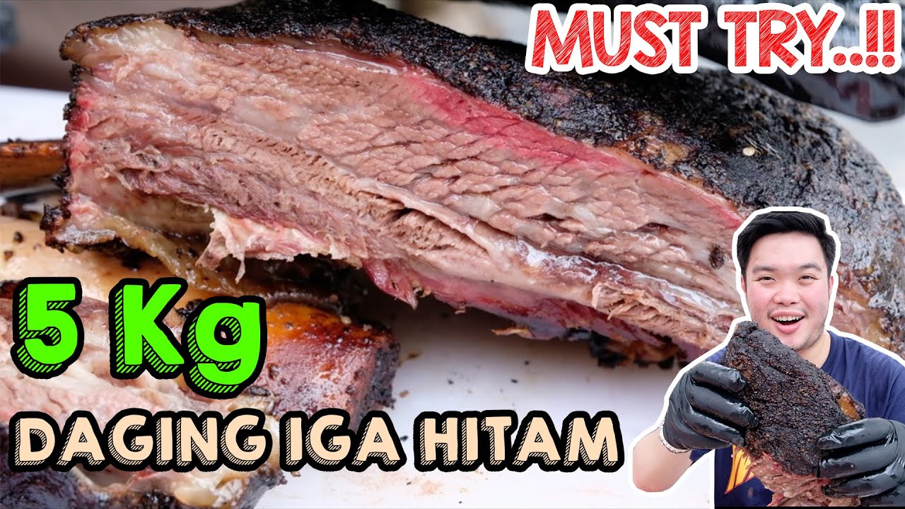 TEXAS SMOKED BEEF RIBS, Hitam Kali Tapi MANTAPP...!!!! | Daging Iga Sapi Asap