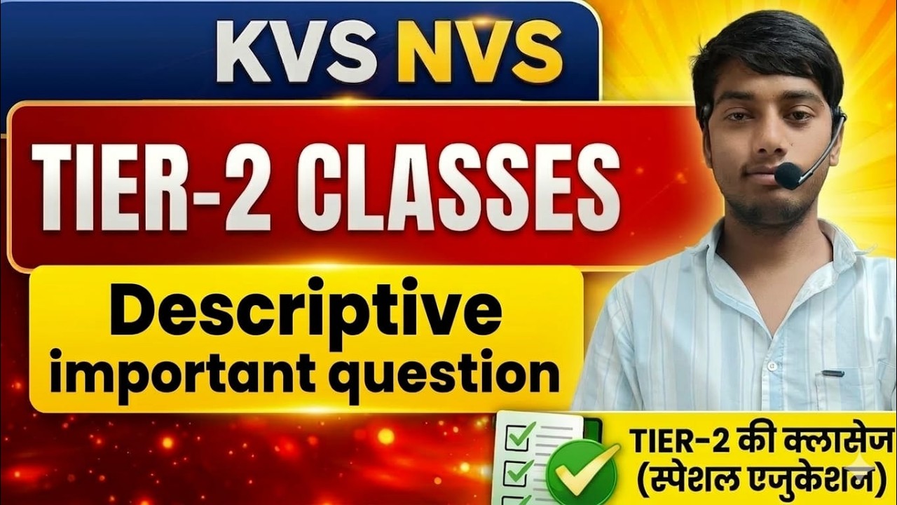 Kvs Nvs Special Educator Tier-2