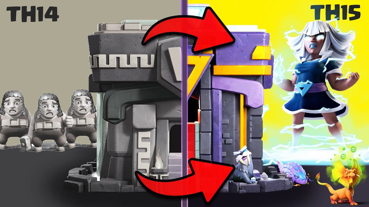 SPENT ALL MY MONEY TO GEM TOWN HALL 15 IN CLASH OF CLANS