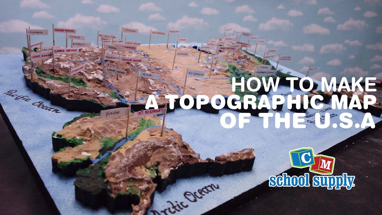 How to Make a Topographic Map with Plaster!