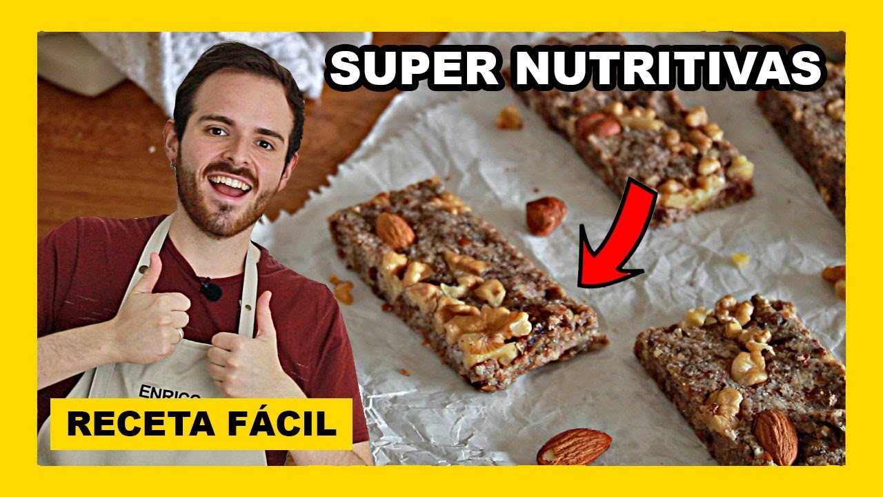 🔶 Cómo hacer BARRITAS SALUDABLES sin horno y sin gluten