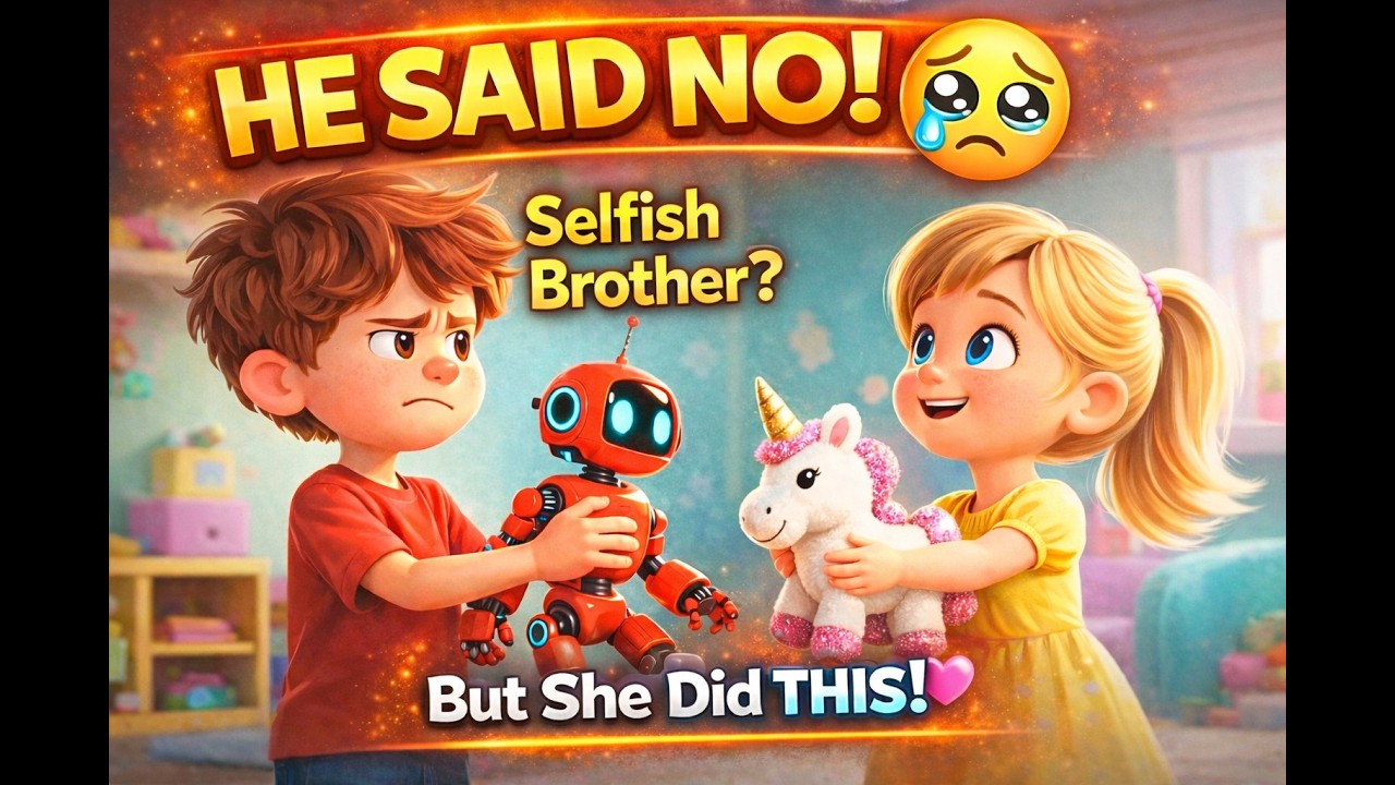 He Refused to Share… But His Sister Did This! #kidsstory #familytime