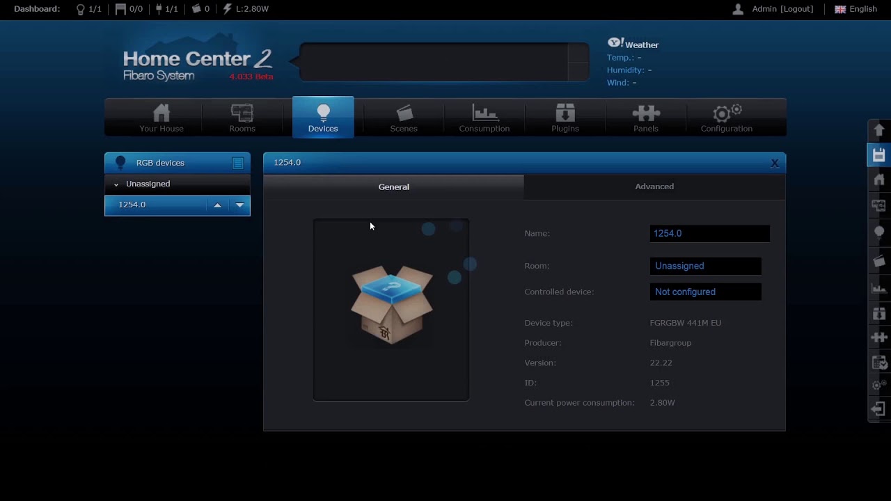 FIBARO RGBW CONTROLLER - Konfiguracja