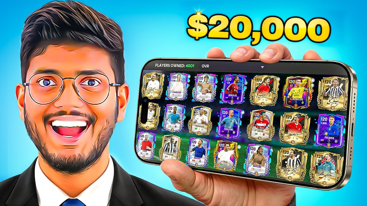 Что находится на моем счету в FC Mobile на сумму 20 000 долларов?