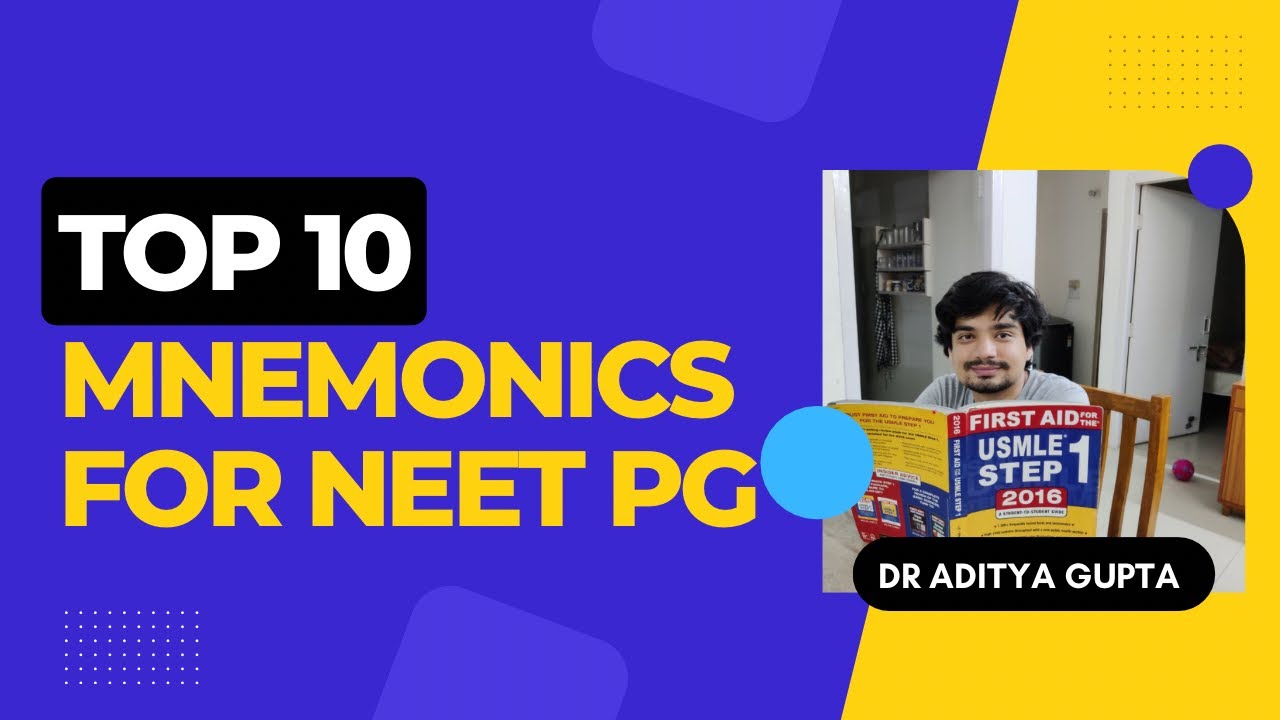 MNEMONICS FOR NEET PG!