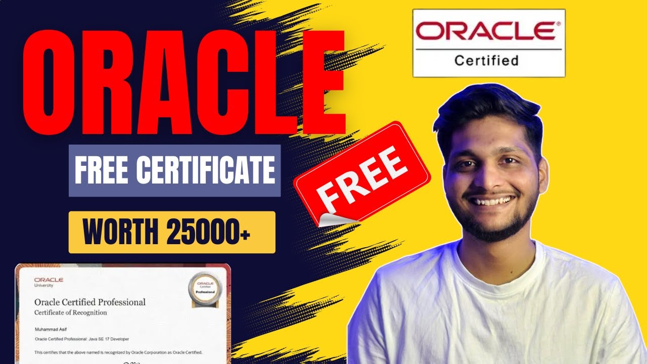 Oracle Free Certification 2025 | Race to Certification |  Certificate Worth ₹25,000+
