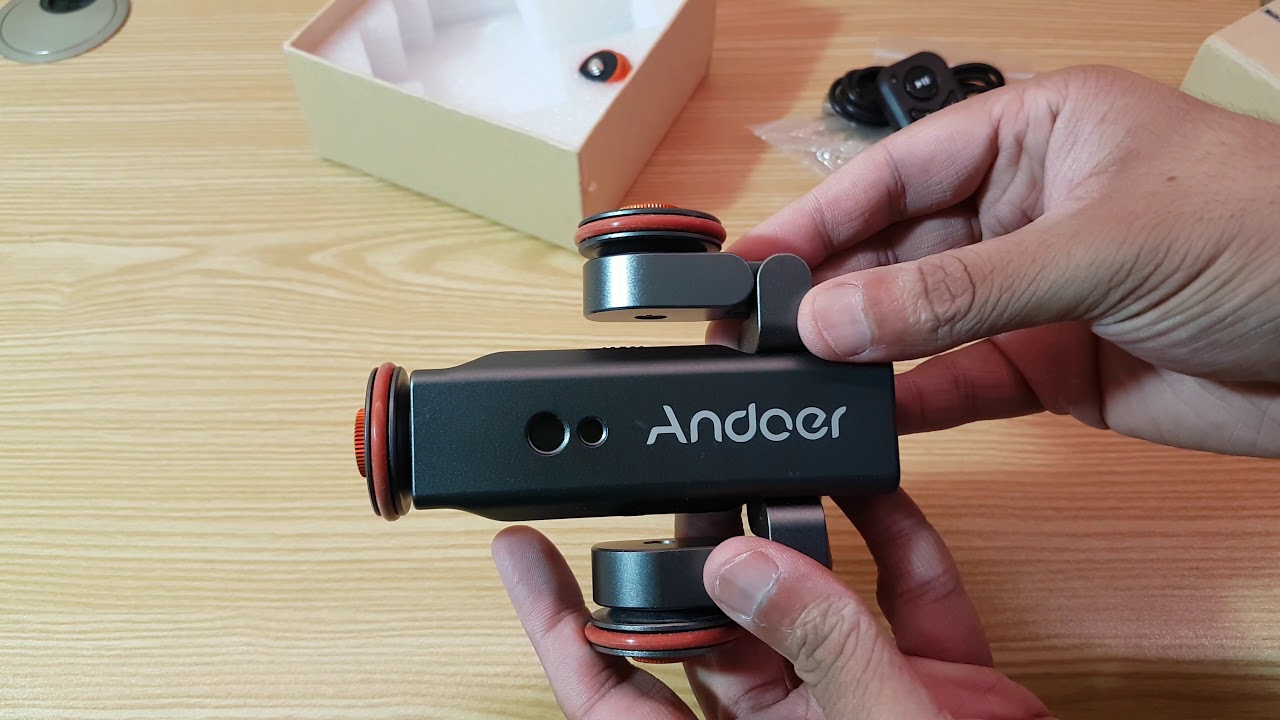 Andoer Motorized Slider Overview - Andoer L4 Autodolly with Wireless Remote