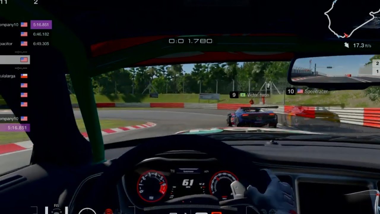 Doing laps with Franz Hermann on the Nordschleife! Having fun fast!