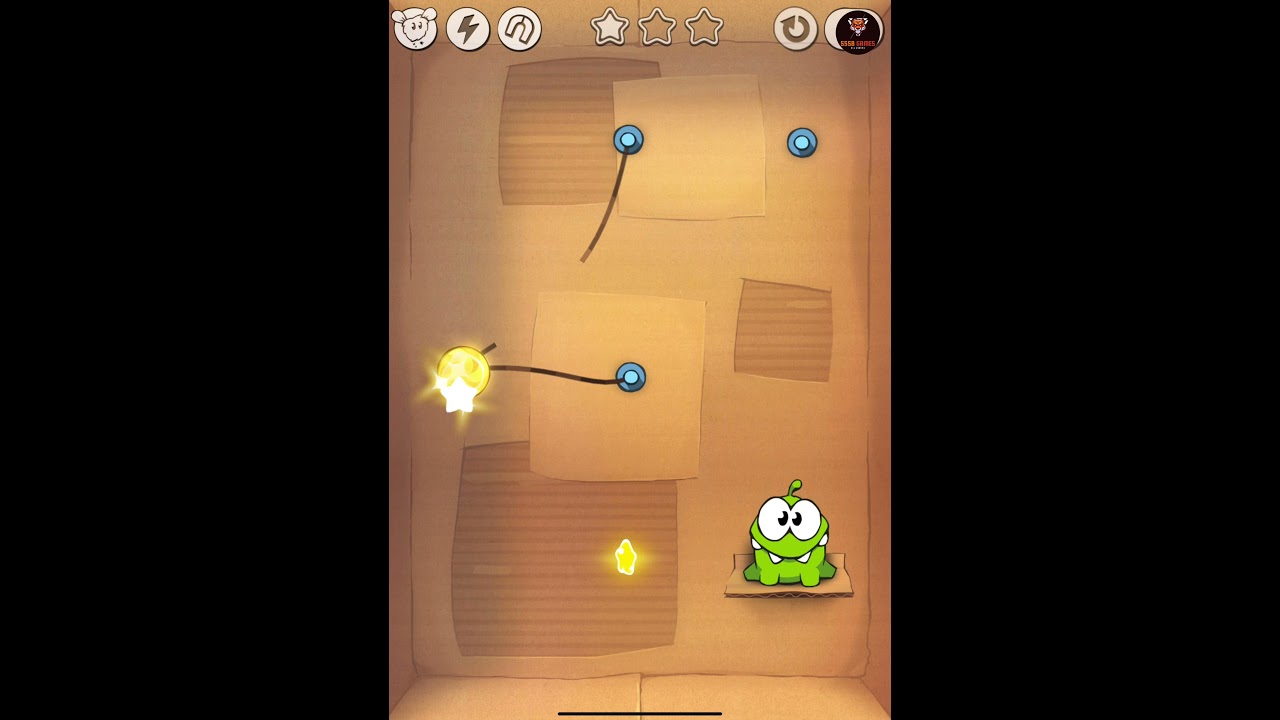 Cut the Rope: CARDBOARD BOX Level 1-3 / 3 Stars Gameplay #sssbgames