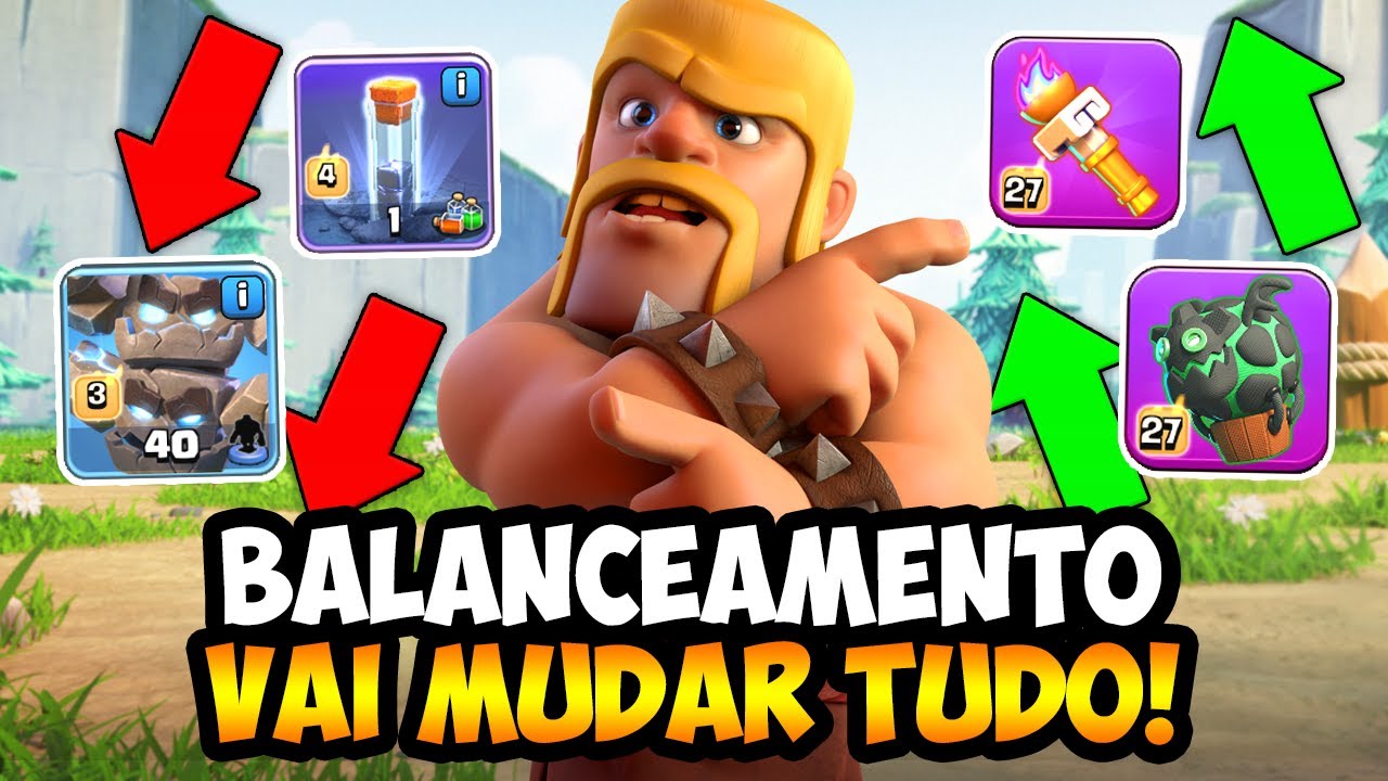VAI MUDAR TUDO! LASSI, BONECO DE LAVALÃO E TODOS NERFS E BUFFS DE ATUALIZAÇÃO NO CLASH OF CLANS!