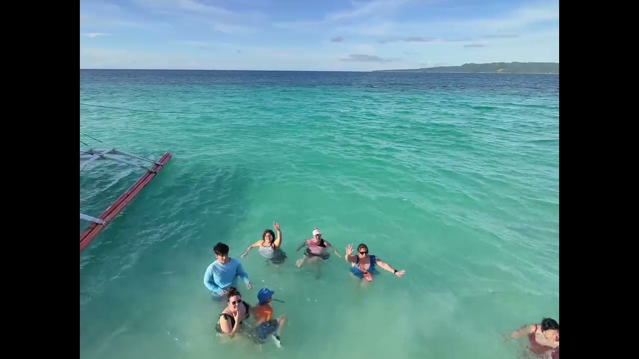 Puka Beach stop in Boracay on December 25, 2025