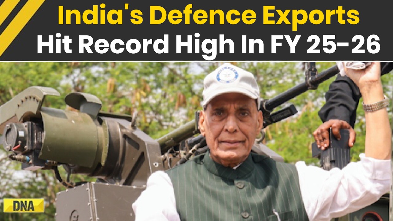 India&rsquo;s Defence Exports Rise 62.66% To Rs 38,424 Crore In FY26: Defence Minister Rajnath Singh