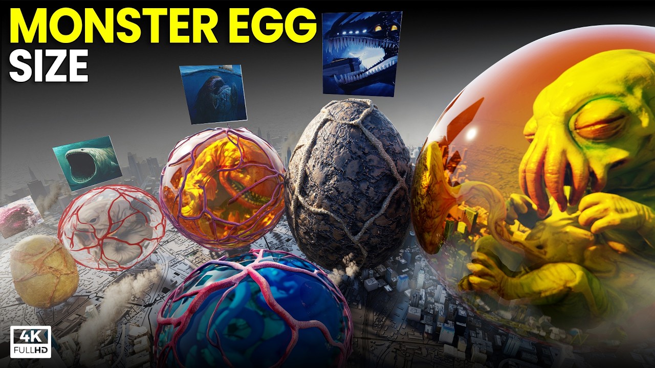 Who has the BIGGEST Egg? | Monster Egg Comparison