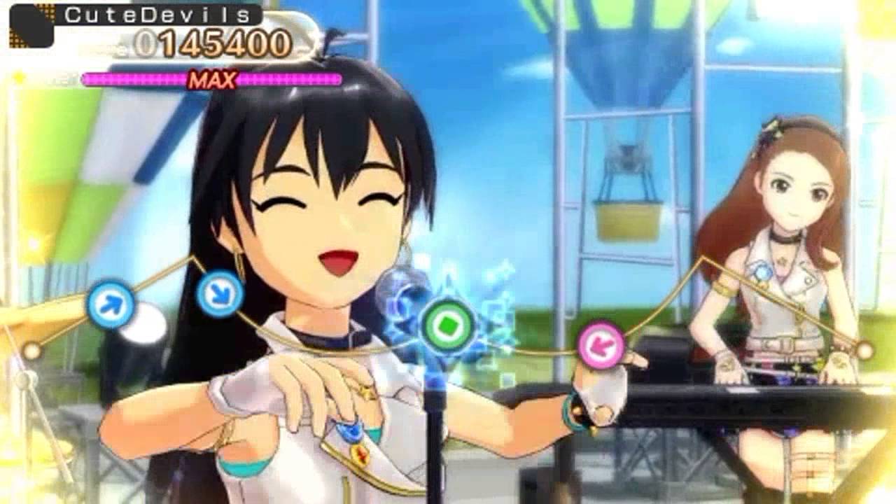 PSP iM@S Shiny Festa | Regular Gameplay Hibiki