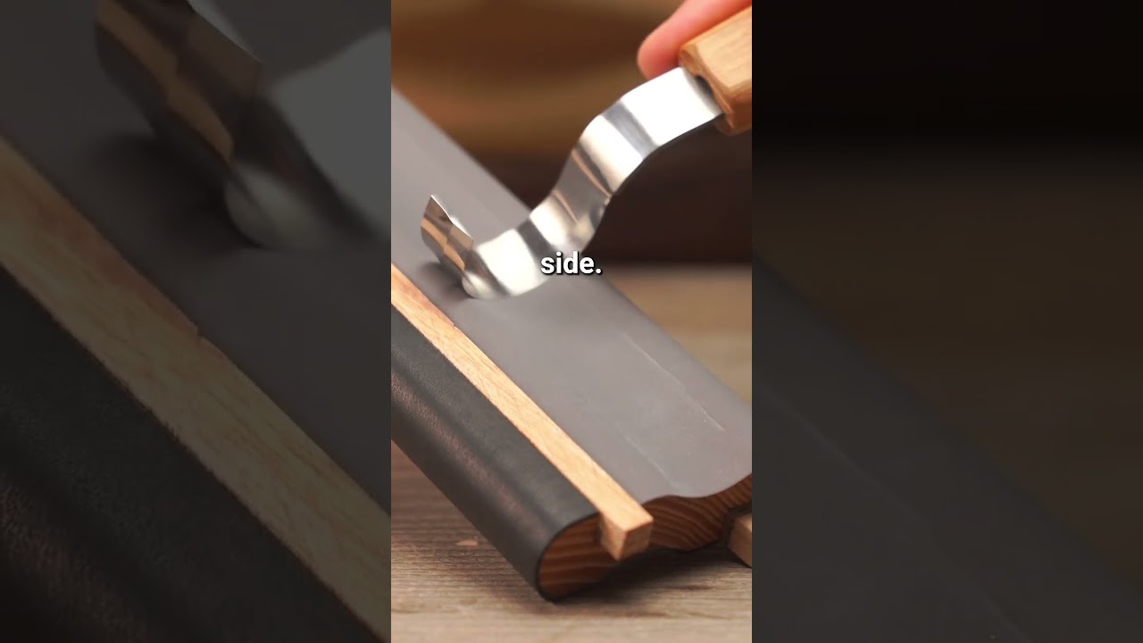 Want a sharper hook knife? A few quick steps with a strop and compound&mdash;you're golden🔥#WoodCarving