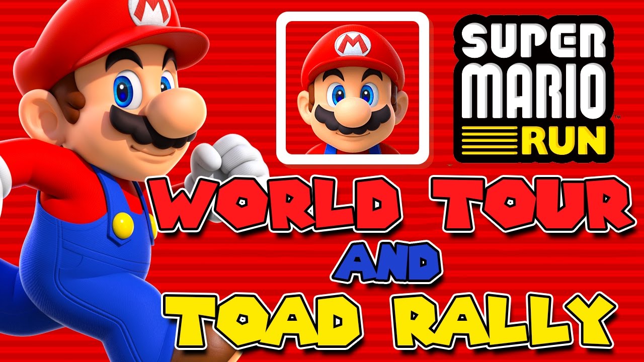SUPER MARIO RUN Gameplay | World Tour World 1 and Toad Rally Mode