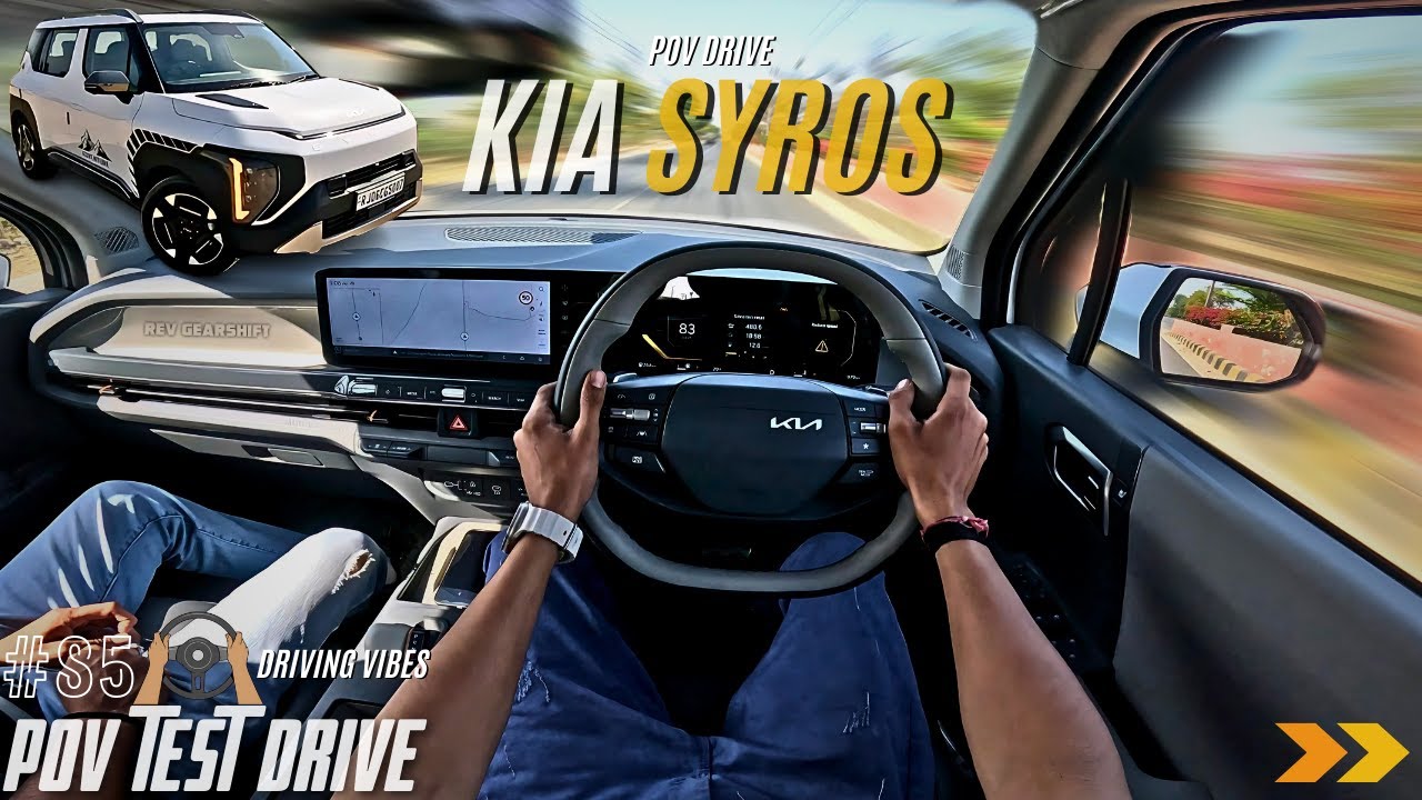 2025 KIA SYROS | HTX PLUS (O) | 1.5L 114BHP | POV Drive #85 | SYROS | 4K | REV GEARSHIFT #kiasyros