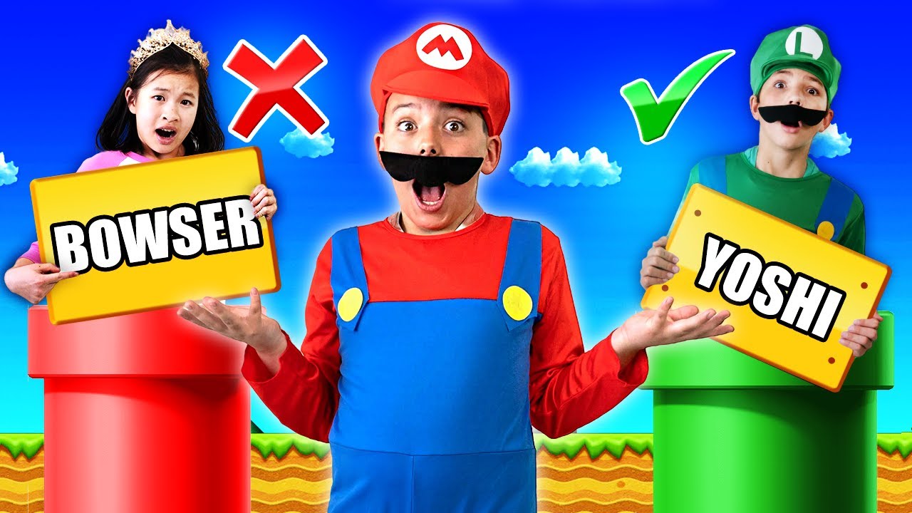 Кто знает Марио лучше? Луиджи против принцессы Пич!