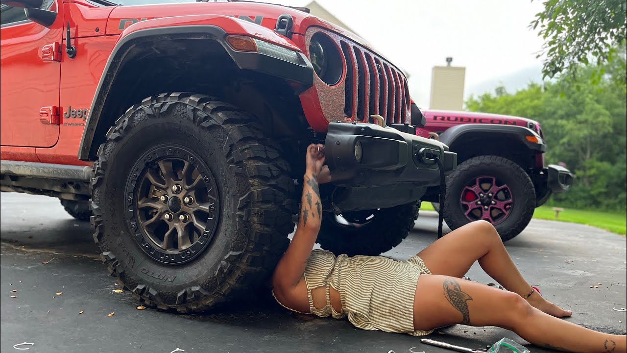 Rough Country winch install on the 392