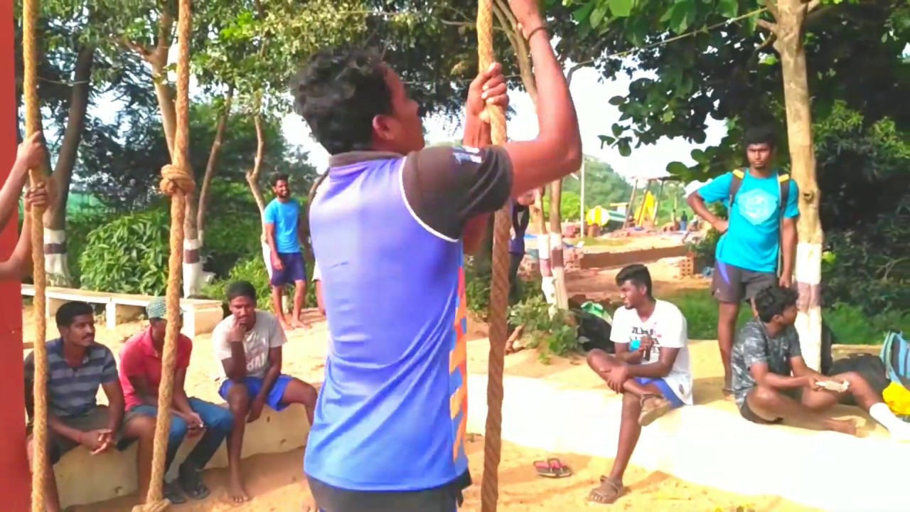 இப்படிதான் கயிறு ஏற வேண்டும் rope climbing training in tamil