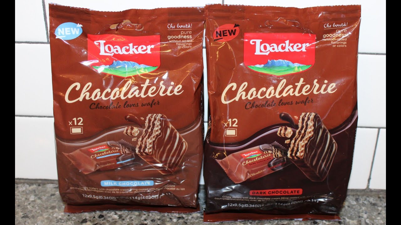 Loacker Chocolaterie Milk Chocolate & Dark Chocolate Coated Review