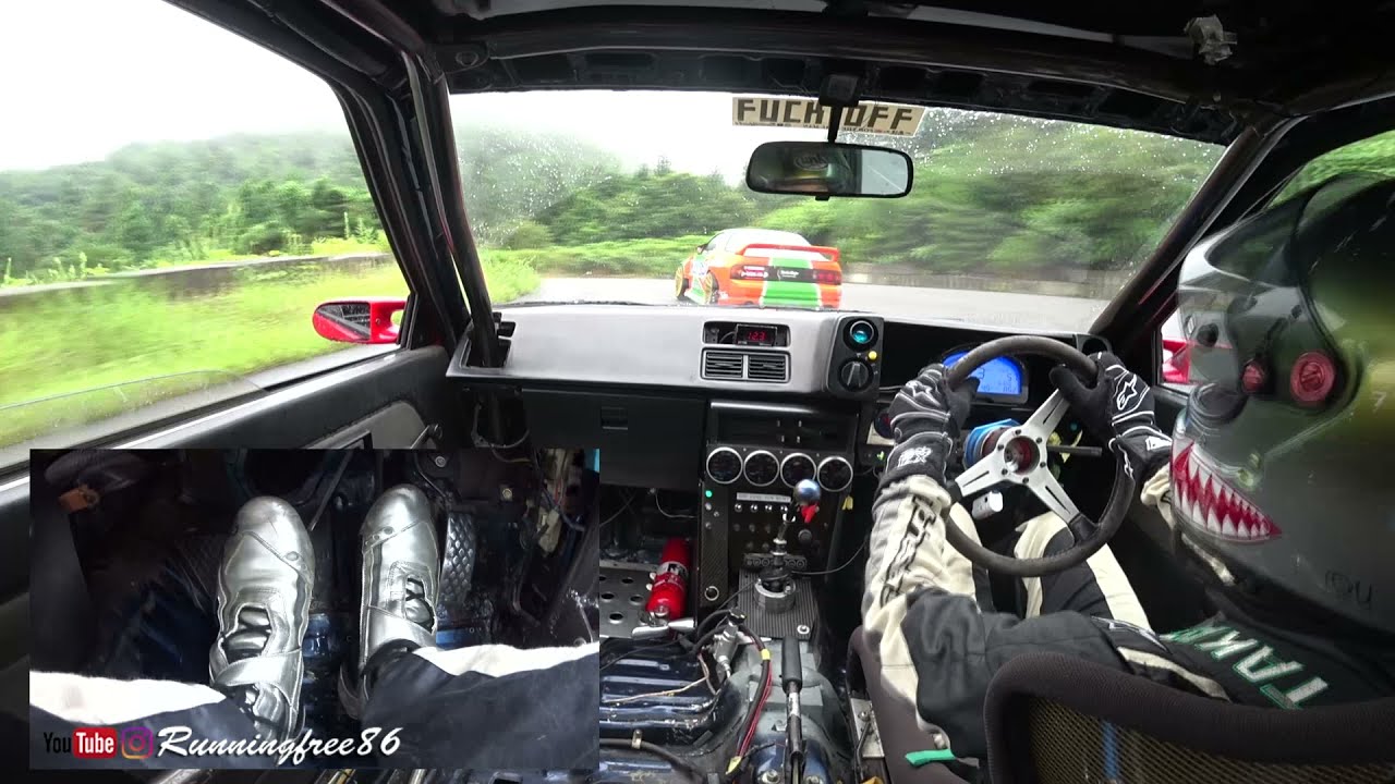 AE86 OLD SCHOOL DRIFT EBISU SOUTH COURSE IN THE RAIN 2021