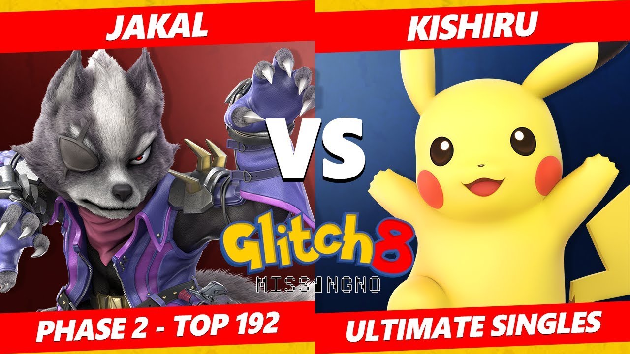 Glitch 8 SSBU - IluZ | Jakal (Wolf) Vs. Kishiru (Pikachu) Smash Ultimate Tournament Top 192
