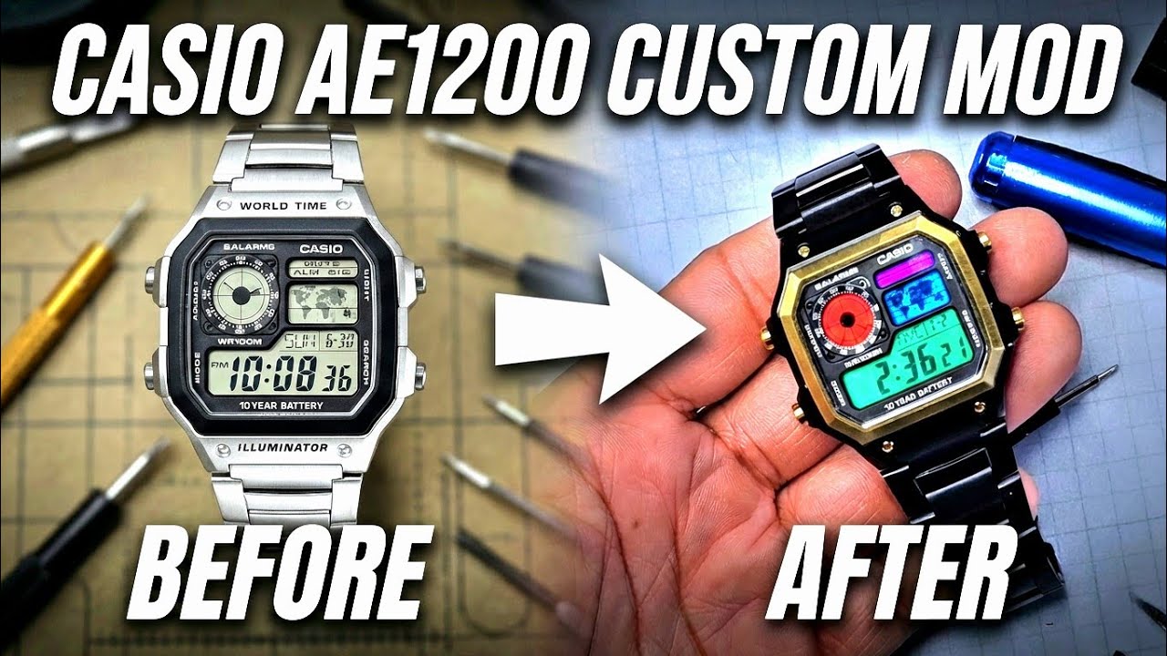 Don't buy a luxury watch! Mod this Casio Royale AE 1200 Instead.