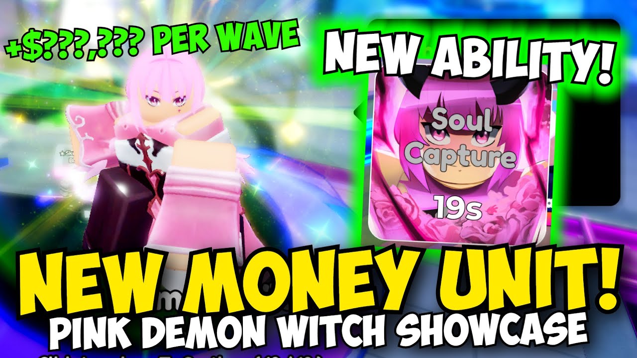 New Best MONEY UNIT?! Pink Demon Witch Showcase in Anime Defenders!