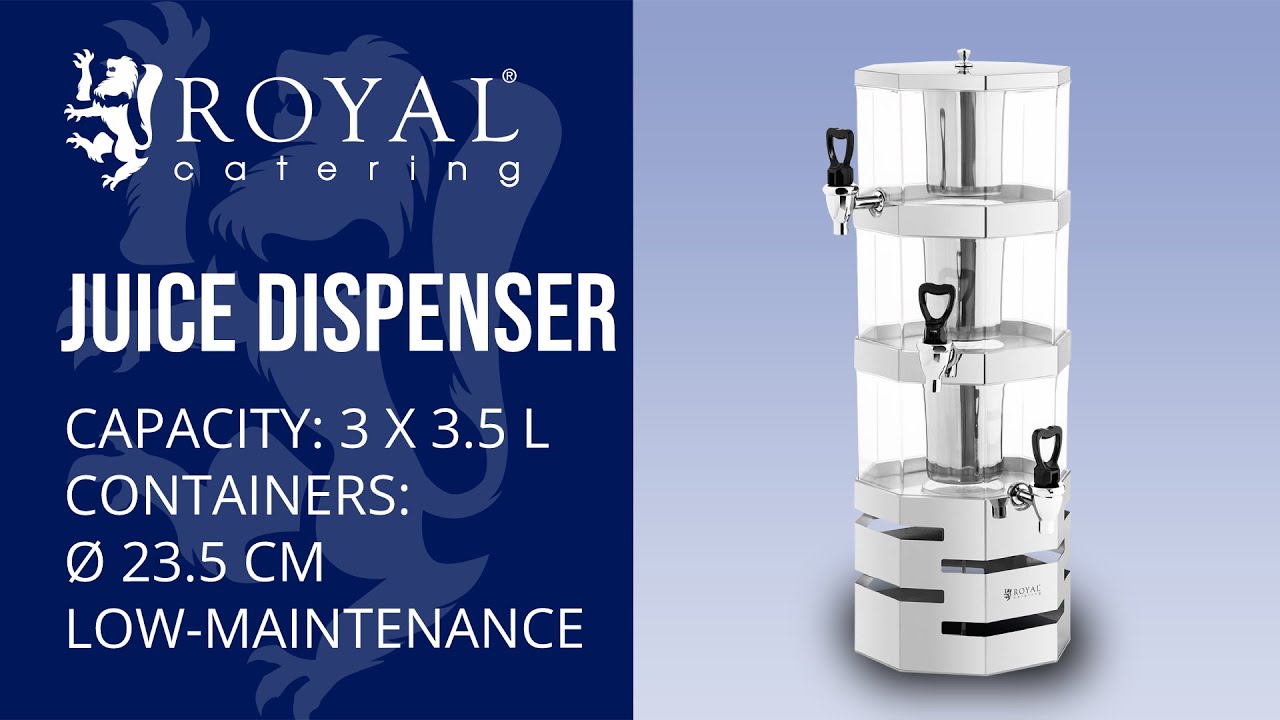 Juice Dispenser Royal Catering RCSD-3A1 | Product presentation