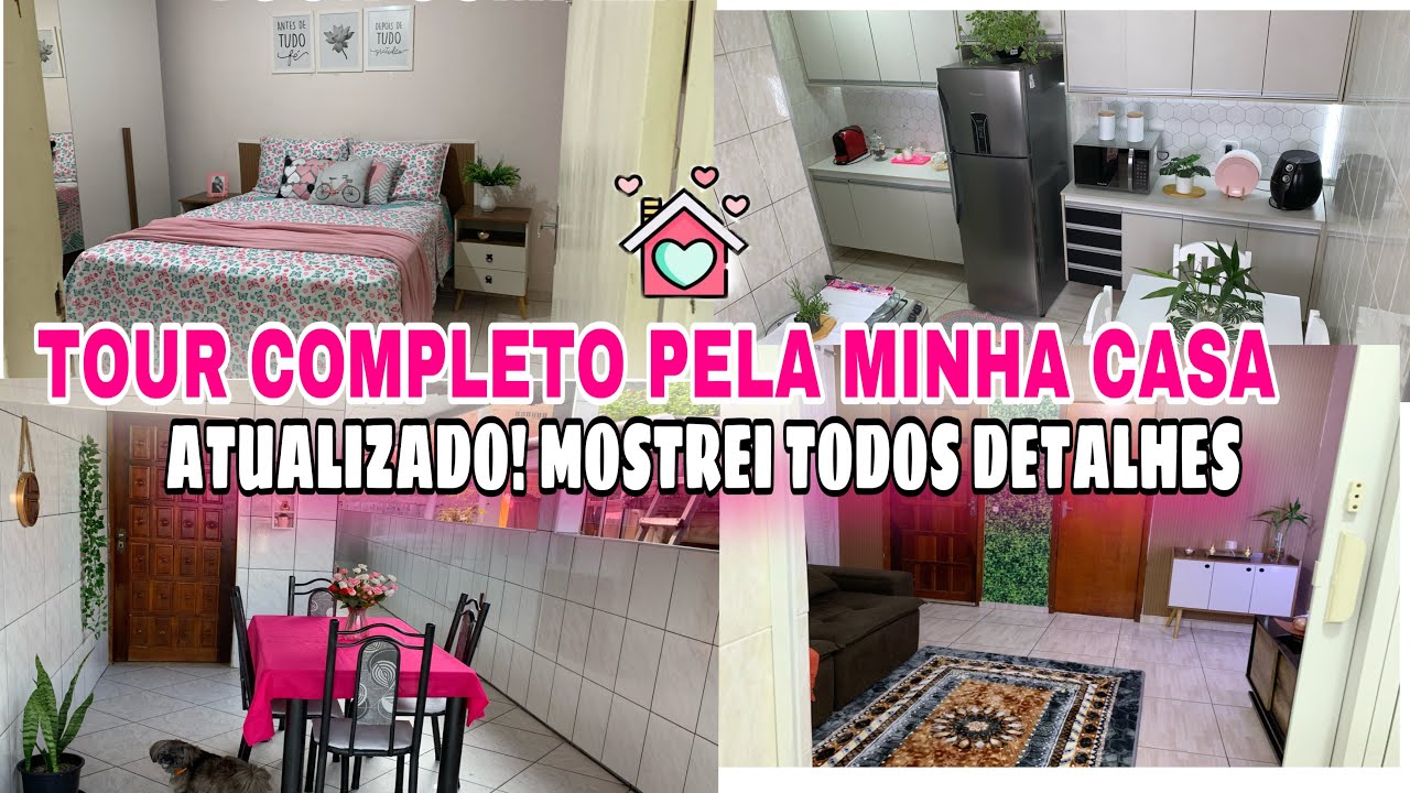 Tour pela minha casa Atualizado 🏡Mostrei todos os detalhes 🥰#tour #tourpelaminhacasa #vidareal