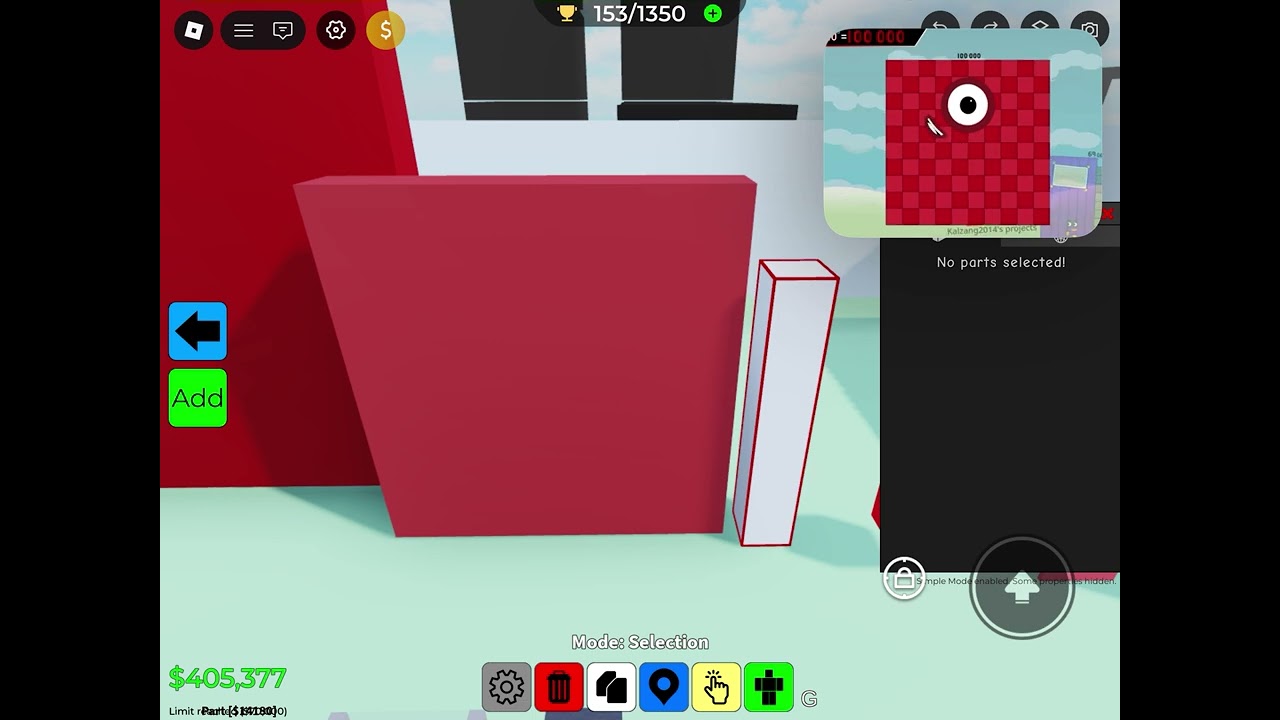 Exponents of ten band but in obby creator