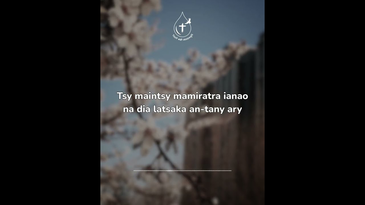 Tsy maintsy mamiratra ianao na dia latsaka an-tany aza
