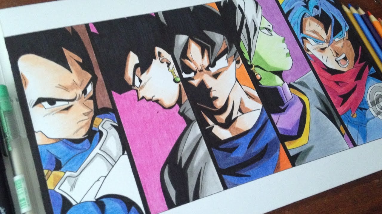 Speed Drawing Black Goku Saga | Dibujando Saga de Black Goku - DragonBall Super