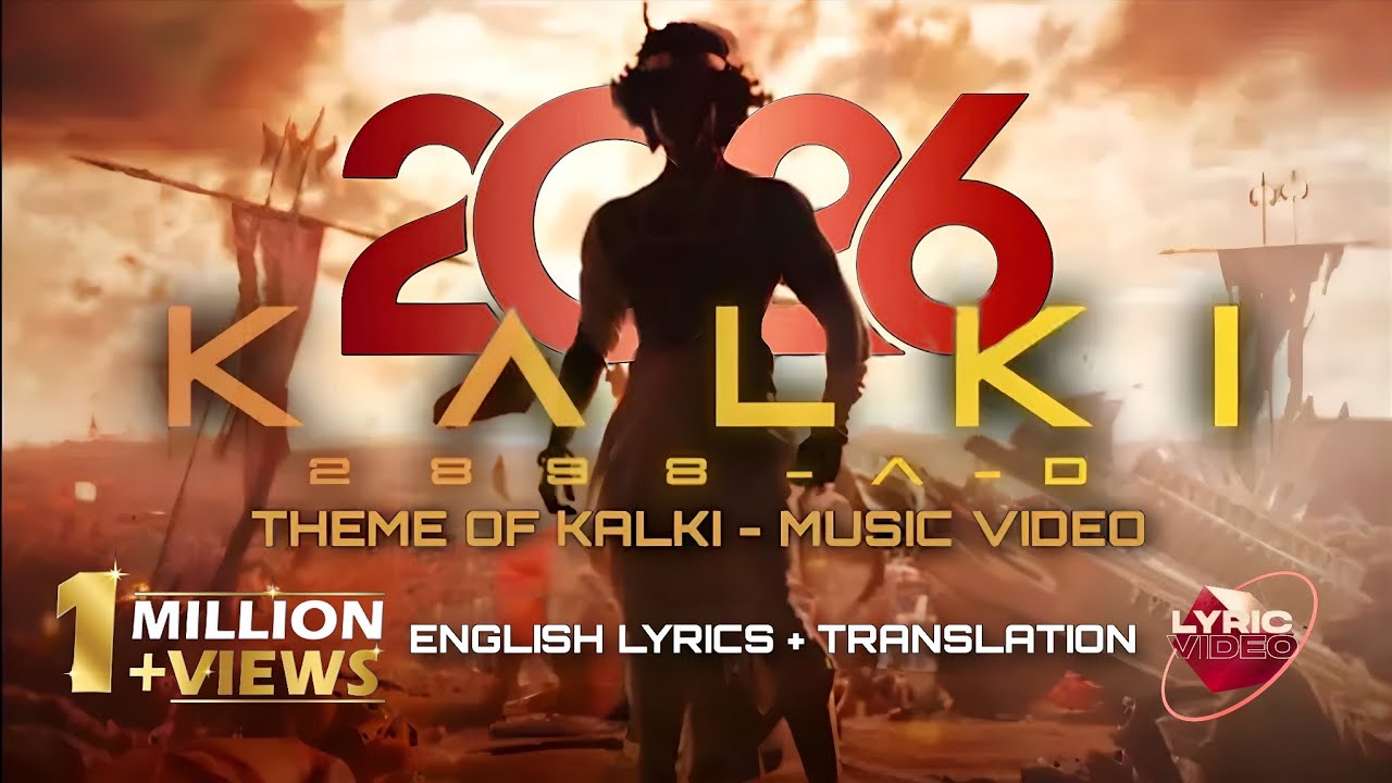 Theme of Kalki (Telugu) | Kalki 2898 AD | Lyrics + English Subtitles | Krishna Entry | Music video