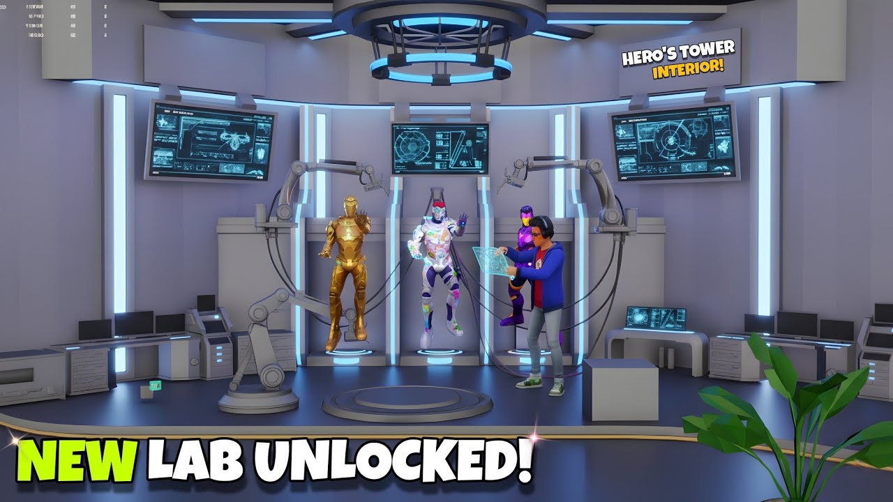 Wow! New Lab Unlocked in Spider Fighter 3 | Hero's Tower Interior Update🔥