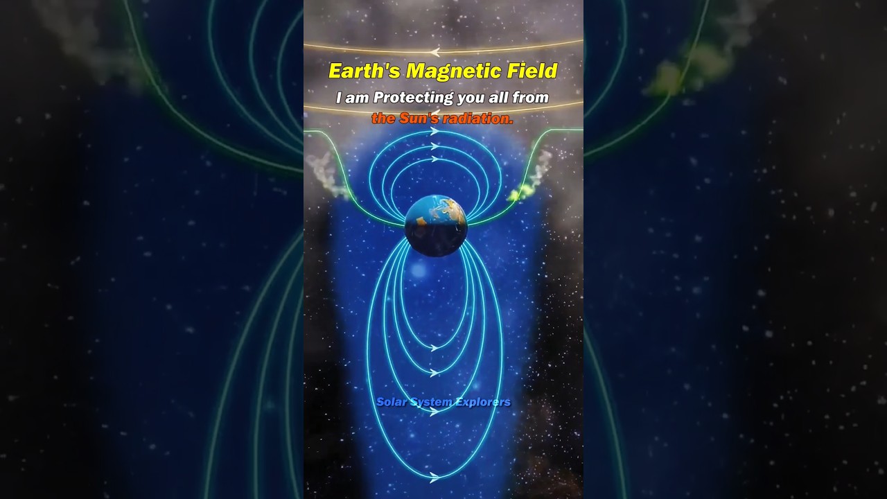 Earth's Magnetic Field vs Heliosphere ☠️🤯 #space #earth #universe