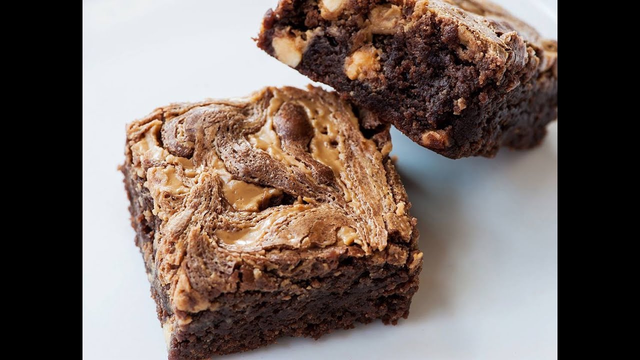 HOMEMADE CHOCOLATE  PEANUT BUTTER BROWNIES