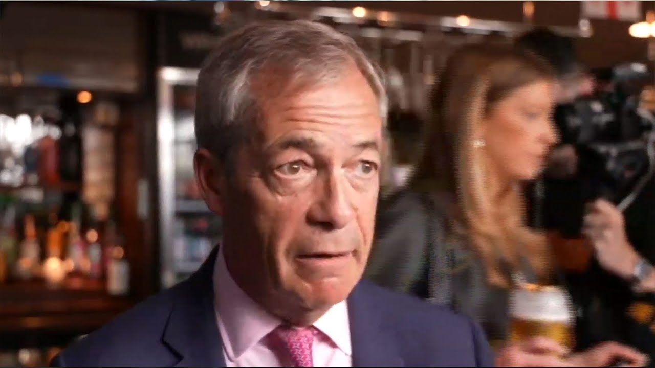 Watch live: Reform UK's leader Nigel Farage is interviewed in Clacton