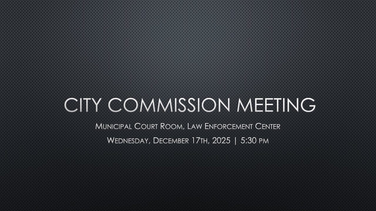 City of Pittsburg Commission Meeting 1-22-2026 (Special)